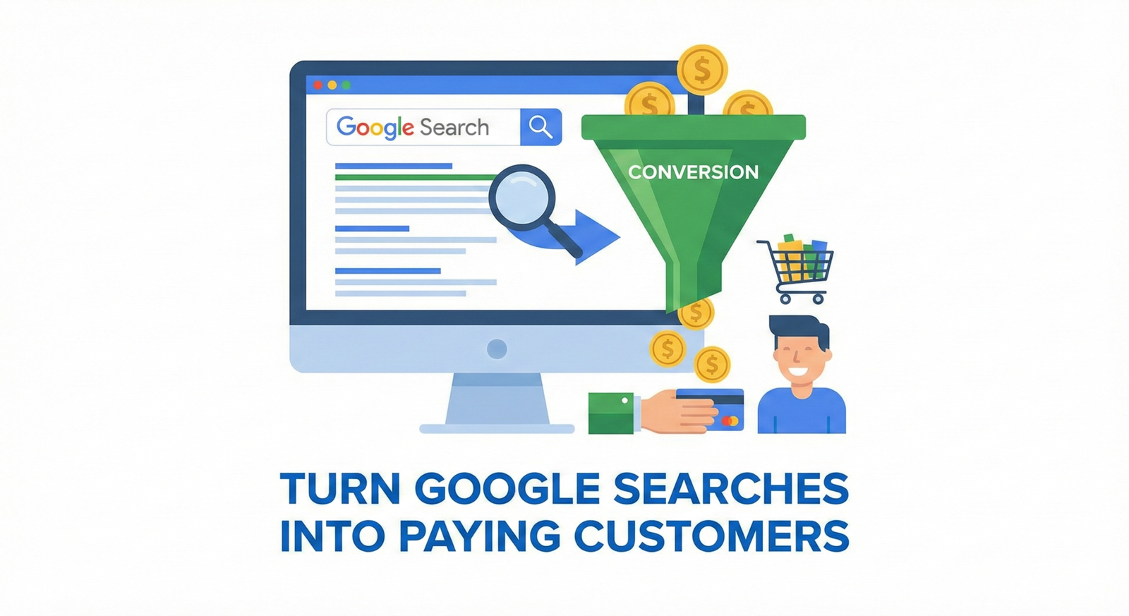 Conversion to Paying Customers Illustration